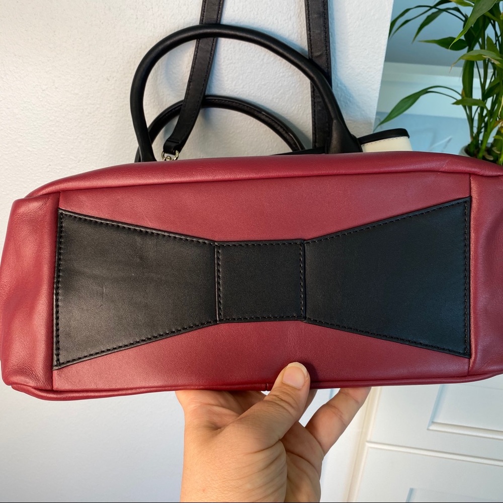 Kate Spade Cedar Street Satchel & Wallet MaroonBlk - Picture 12 of 16